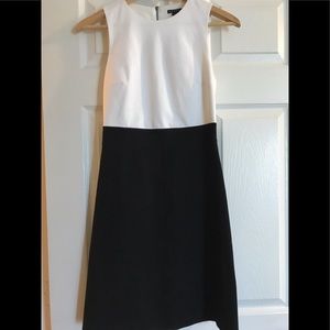 Theory black/white dress